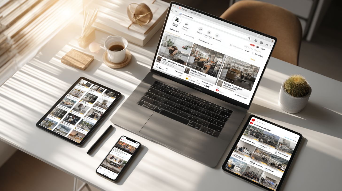 Laptop met Google zoekresultaten voor coaching diensten, SEO concept